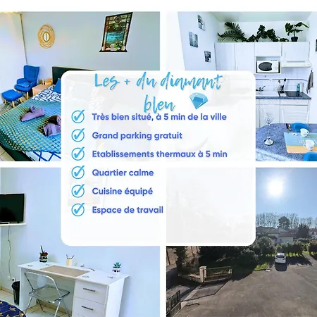 Le Diamant Bleu Proche Gare Et Thermes, Parking *