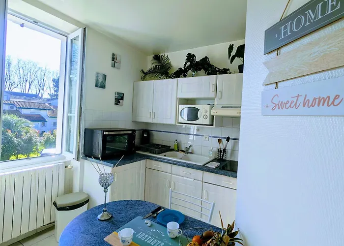 Le Diamant Bleu Proche Gare Et Thermes, Parking